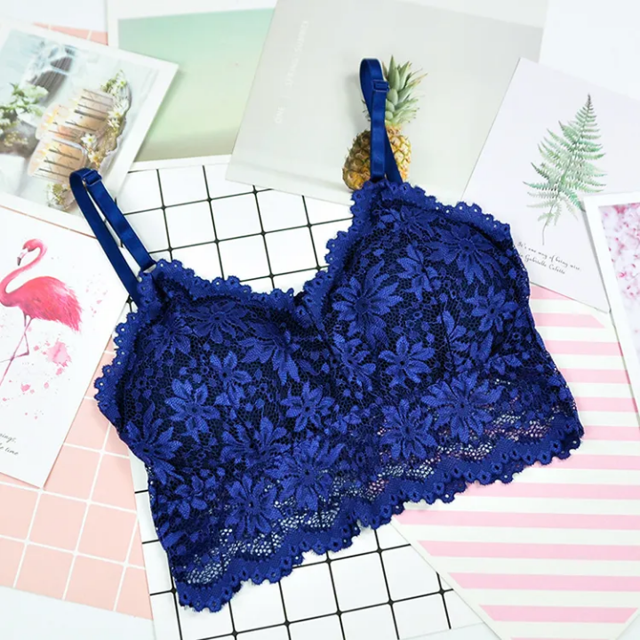Floral Lace Removable Padded Bra