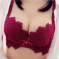 Wireless Embroidery Push up Bra with pantie Set