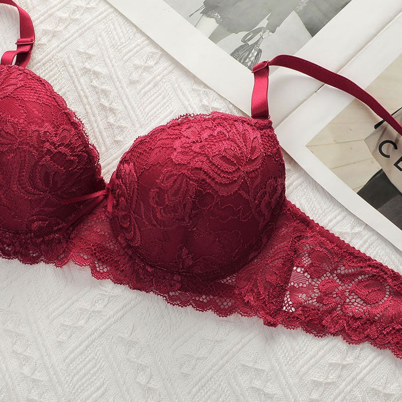 Sexy Women Lace Bras Set BRA & Panty Sets Embroidery Female Lingerie