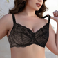 Minimizer Bras for Women Full Coverage Underwire Bras Plus Size Non-Padded Lifting Lace Bra for Heavy Breast