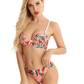 Women's Intimates Set With Floral Pattern New Breathable Underwire Bra Traceless Push-Up