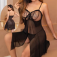Transparent Sexy Fashionable Mature Looking Lingerie for Women Fabric Lace Hollow Night Dress