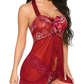 Royal Blue Lace Sheer Babydoll