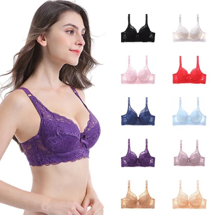 Women Lace Push up Bra Comfortable Plus Size Bra for Women Daily Wear