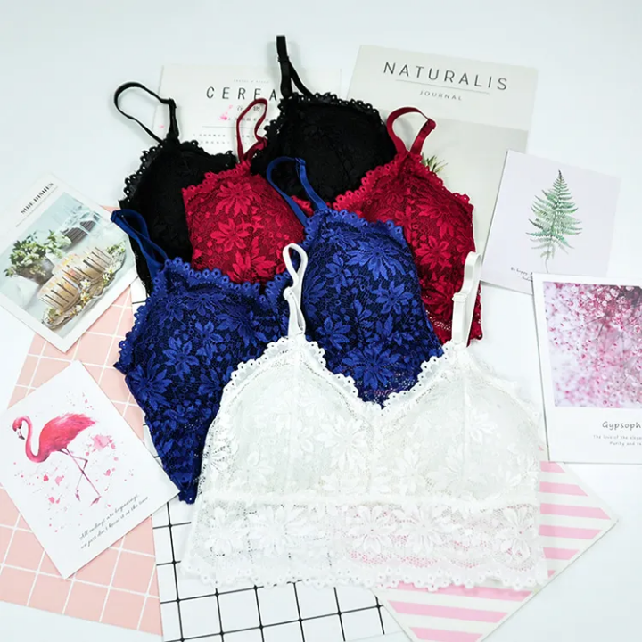 Floral Lace Removable Padded Bra
