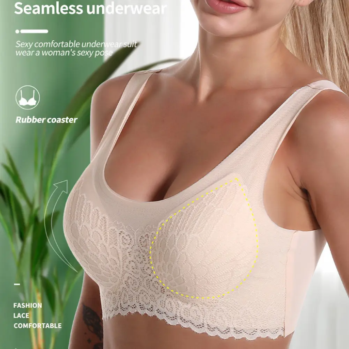 Women push-up & wireless sports Bra