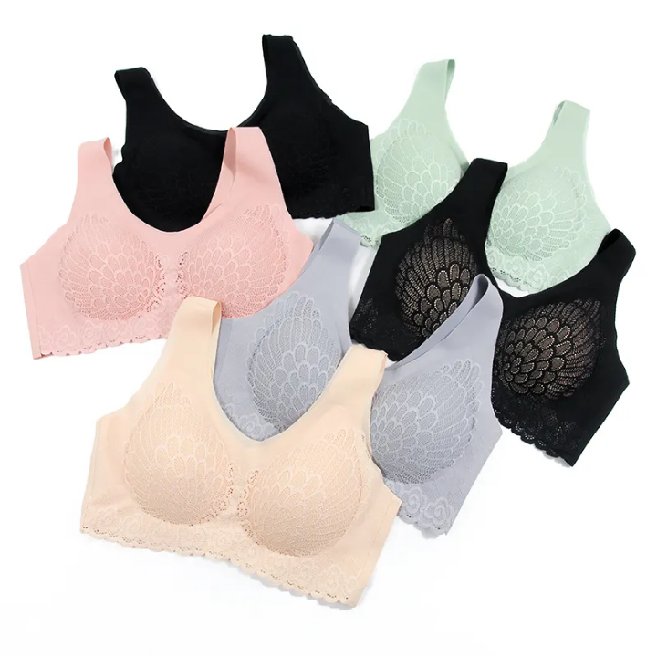 Women push-up & wireless sports Bra