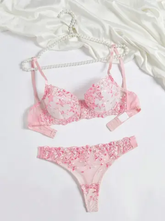 Women's Corset Bra Set Sexy Nightwear Bodysuits With Lace Decoration Bra Set