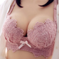 Wireless Embroidery Push up Bra with pantie Set