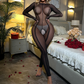 Women Sexy Silk Sheer Lingerie Femme Sexy Crotchless Body Stocking Slices Full Body Stocking
