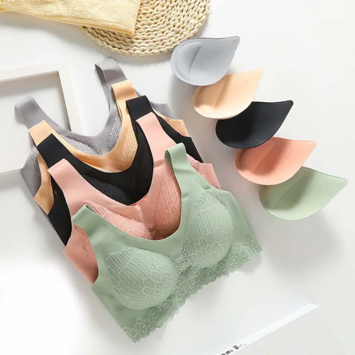 Women push-up & wireless sports Bra