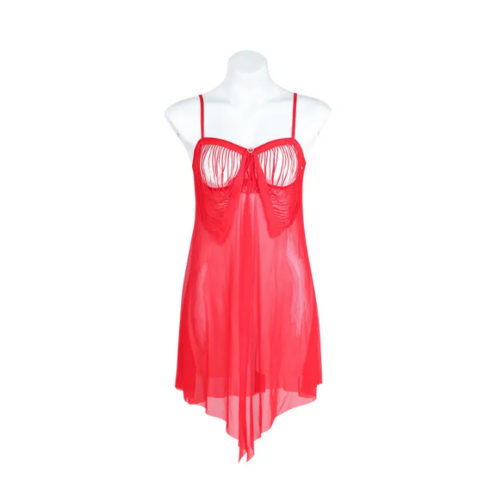 Transparent Sexy Fashionable Mature Looking Lingerie for Women Fabric Lace Hollow Night Dress