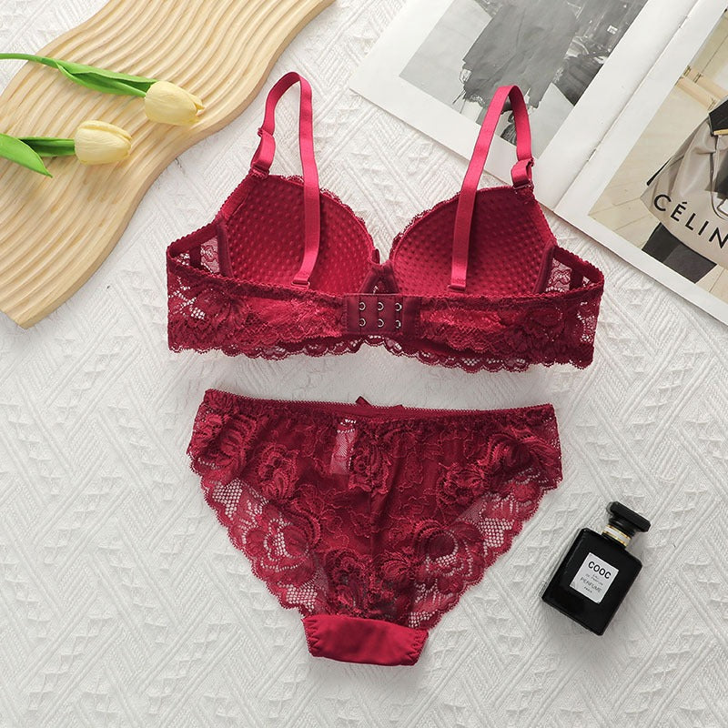 Sexy Women Lace Bras Set BRA & Panty Sets Embroidery Female Lingerie