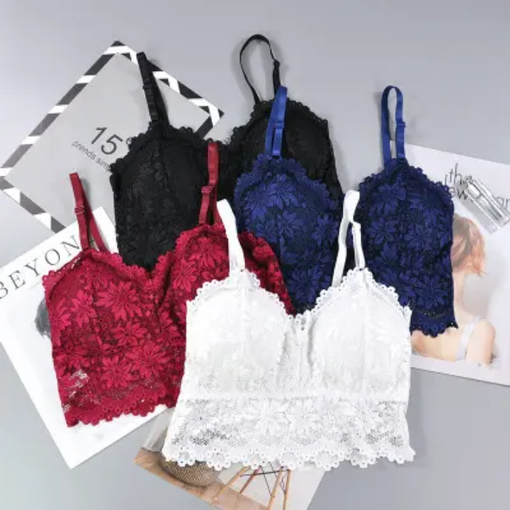 Floral Lace Removable Padded Bra
