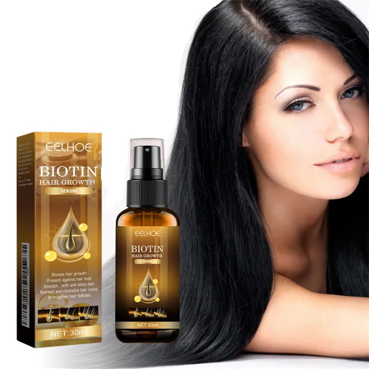 Biotin spray for rapid hair growth, anti-hair loss serum scalp treatment 30ml