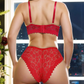 Rhinestone Lace Ladies Sexy Bra Underwear Set
