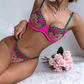 Women Lingerie Valentine's Day Sexy Mesh Embroidery Perspective Sexy Underwear for Women