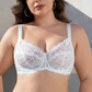 Minimizer Bras for Women Full Coverage Underwire Bras Plus Size Non-Padded Lifting Lace Bra for Heavy Breast