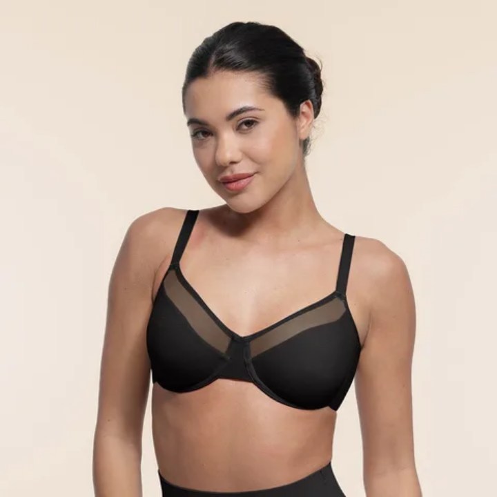 Hot Sale Plus Size Women's Underwire Bra Hide Back Fat Mesh Breathable Mesh Full Coverage Push up Bra for Women