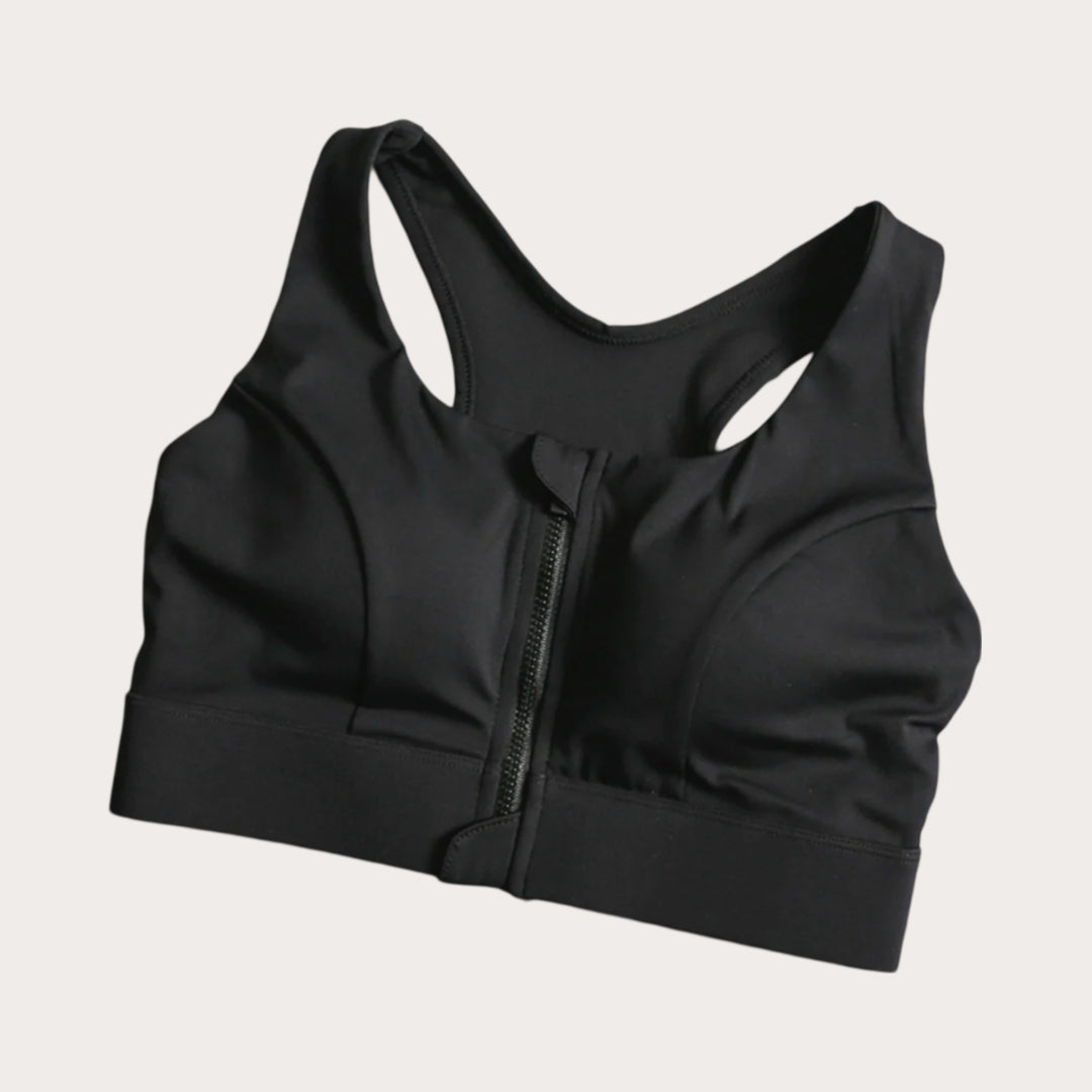 Sports Front Zipper Bra high Support