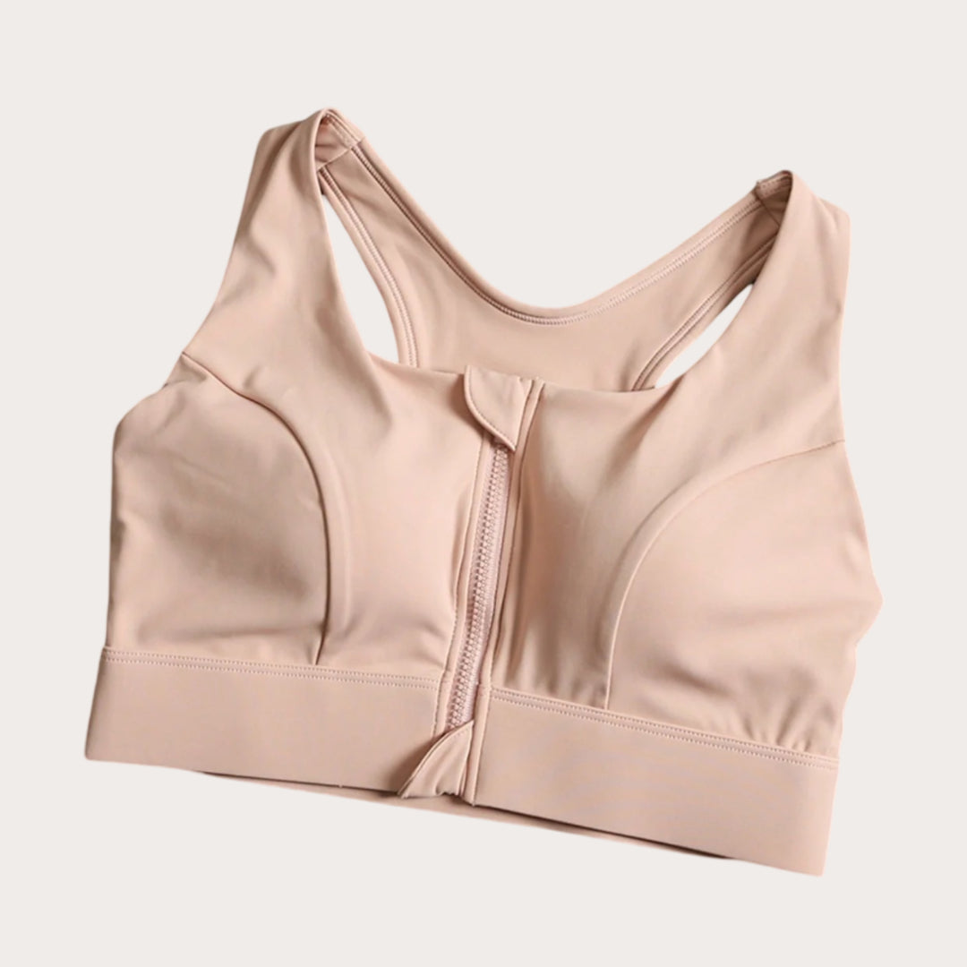 Sports Front Zipper Bra high Support