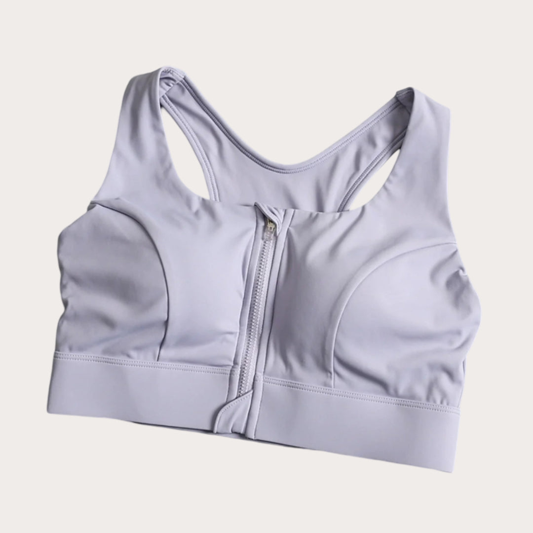 Sports Front Zipper Bra high Support